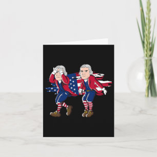 Thomas Jefferson Griddy American Flag 4th Of July Card