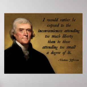 Thomas Jefferson Liberty Poster