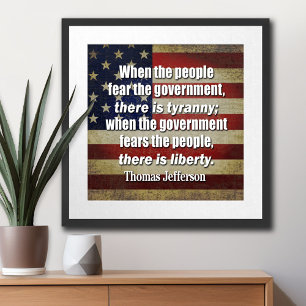 Thomas Jefferson: Liberty vs. Tyranny Poster
