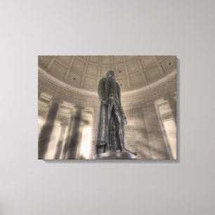 Thomas Jefferson Memorial Bronze Statue Canvas Print