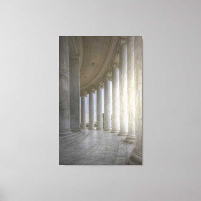 Thomas Jefferson Memorial Circular Colonnade Canvas Print (Front)