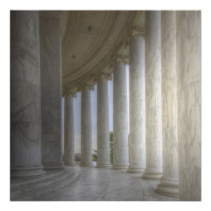 Thomas Jefferson Memorial Circular Colonnade Poster