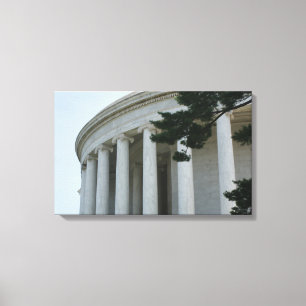 Thomas Jefferson Memorial pillars photo canvas Print