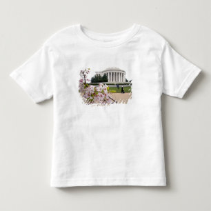 Thomas Jefferson Memorial with cherry blossoms Toddler T-Shirt