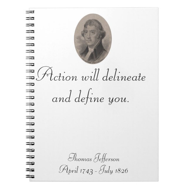 Thomas Jefferson notebook (Front)