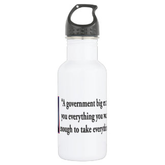 Thomas Jefferson on a Big Governemnt 532 Ml Water Bottle