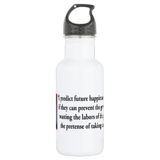 Thomas Jefferson on American Happiness 532 Ml Water Bottle
