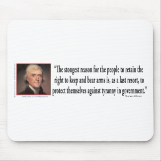 Thomas Jefferson On Gun Control Mouse Mat