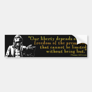 Thomas Jefferson "Our Liberty" Bumper Sticker