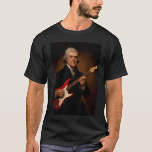 Thomas Jefferson Playing Electric T-Shirt