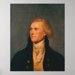 THOMAS JEFFERSON Portrait by Charles Willson Peale Poster