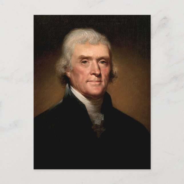 Thomas Jefferson Postcard (Front)
