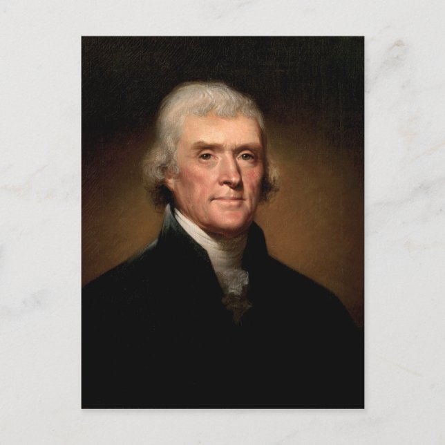 Thomas Jefferson Postcard (Front)