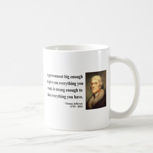 Thomas Jefferson Quote 1c Coffee Mug (Right)