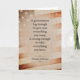 Thomas Jefferson Quote Card