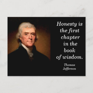 Thomas Jefferson quote- postcard