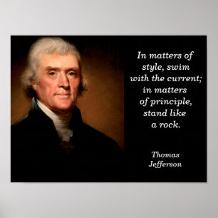 Thomas Jefferson quote  - poster