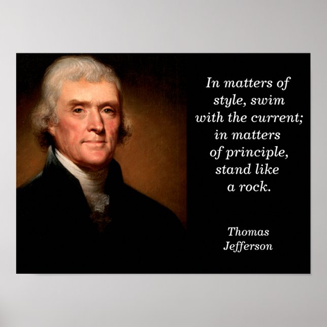 Thomas Jefferson quote  - poster (Front)