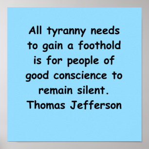 thomas jefferson quote poster