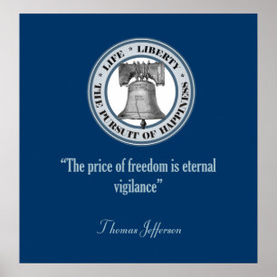 Thomas Jefferson Quote (Vigilance) Poster