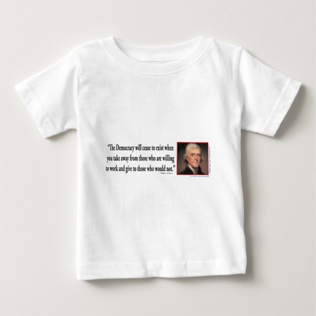 Thomas Jefferson Quotes Baby T-Shirt (Front)