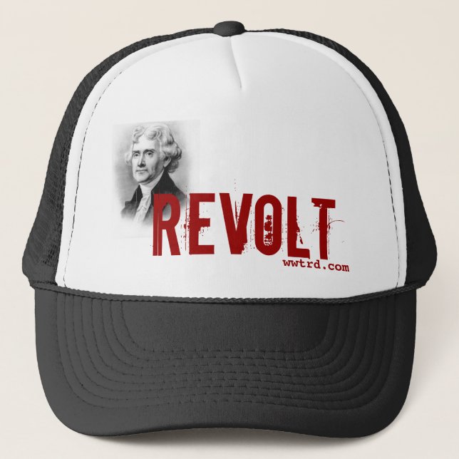 thomas_jefferson, Revolt, wwtrd.com Trucker Hat (Front)