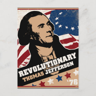 Thomas Jefferson Revolutionary Postcard