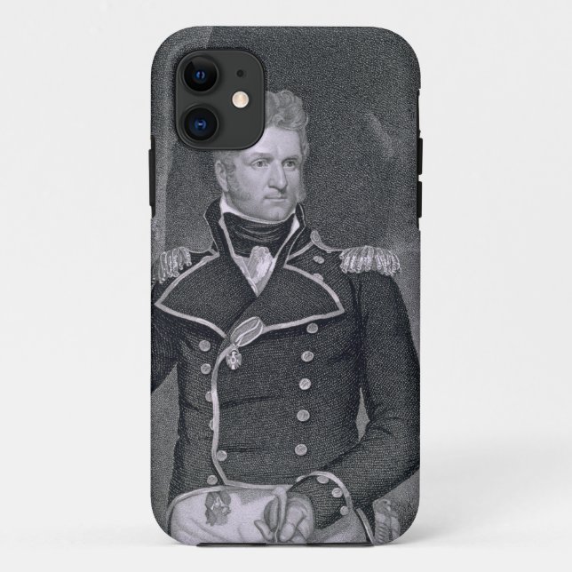 Thomas Macdonough (1783-1825) engraved by John B. Case-Mate iPhone Case (Back)