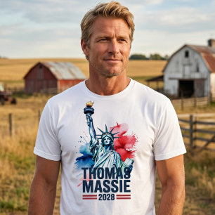 Thomas Massie For President 2028 Liberty Movement  T-Shirt