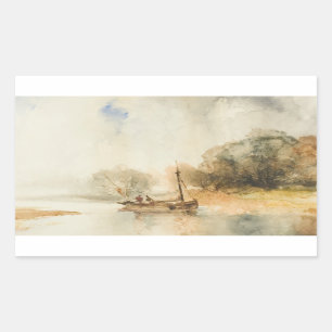 Thomas Moran - Beverly N.J. Rectangular Sticker
