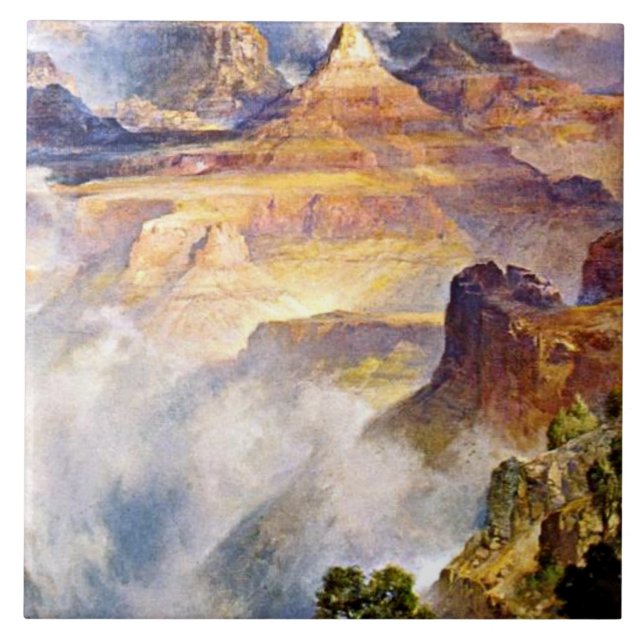 Thomas Moran - Canyon Mists, Zoroaster Park Tile (Front)