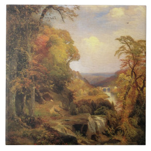 Thomas Moran, On the Wissahickon... Tile