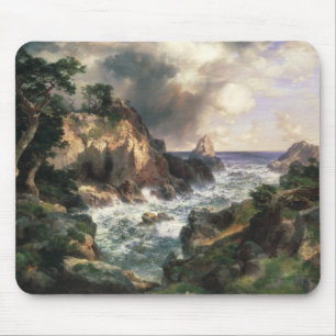 Thomas Moran - Point Lobos, Monterey, California Mouse Mat
