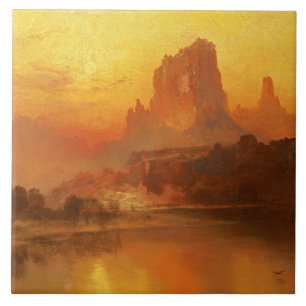 Thomas Moran - The Golden Hour Tile