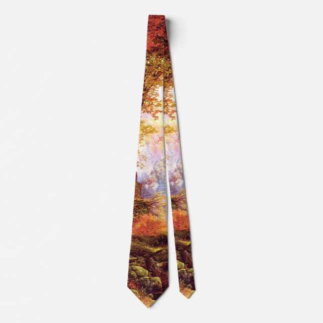 Thomas Moran - Under the Trees, fine art Tie (Front)