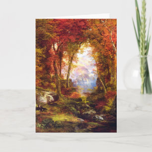 Thomas Moran - Under the Trees Holiday Card