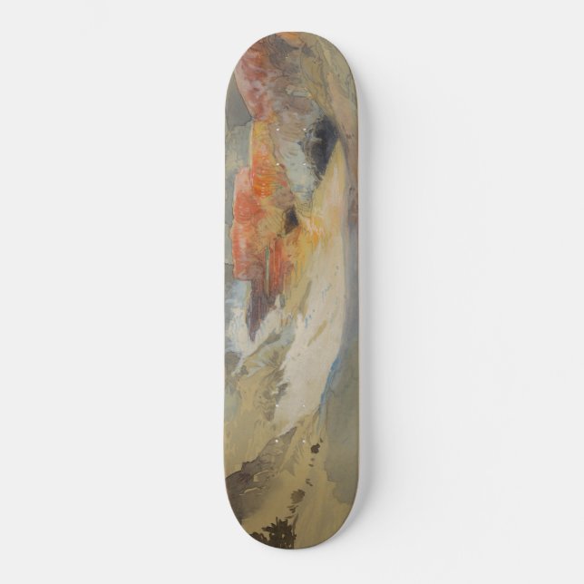 thomas moran Yellowstone Hot Springs Skateboard (Front)