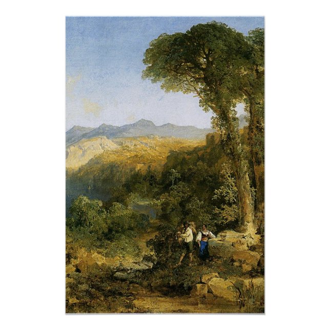 Thomas Moran's painting, Amalfi Coast, Poster (Front)