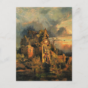 Thomas Moran's painting, The Haunted House, Postcard