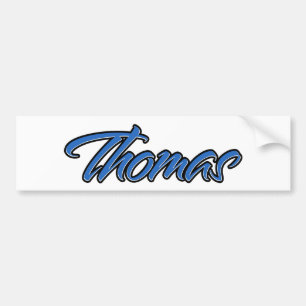 Thomas Name blue Aufkleber Sticker Autoaufkleber