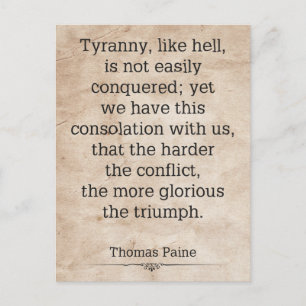 Thomas Paine #1 Postcard