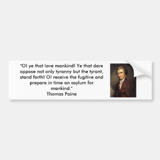 Thomas Paine - Common Sense Bumper Sticker