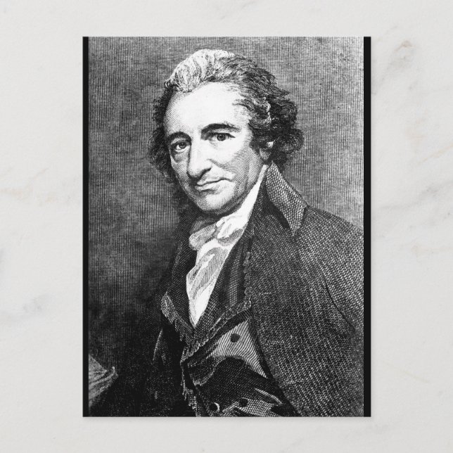 Thomas Paine.  Copy _War Image Postcard (Front)