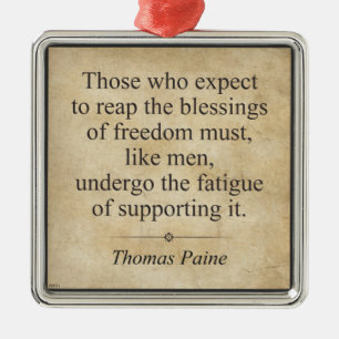Thomas Paine Metal Tree Decoration