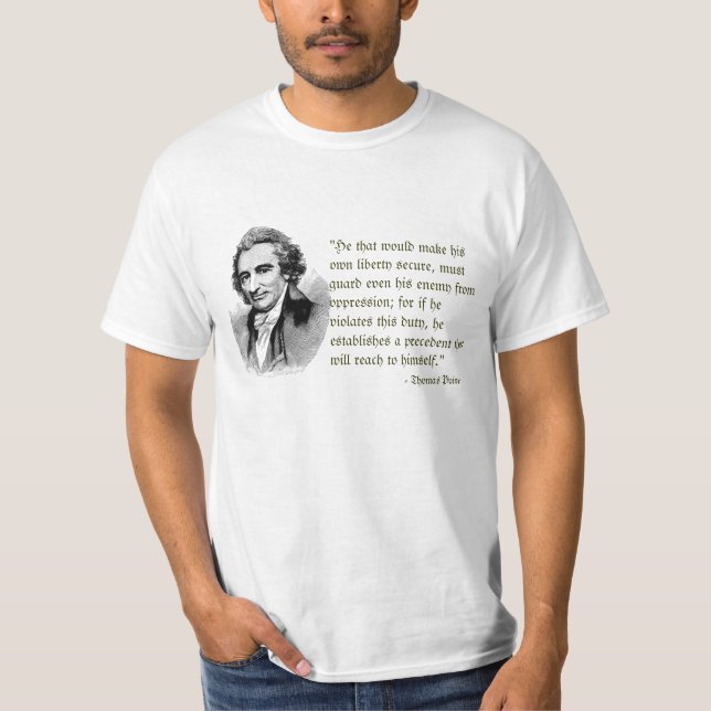 Thomas Paine on Liberty T-shirt (Front)
