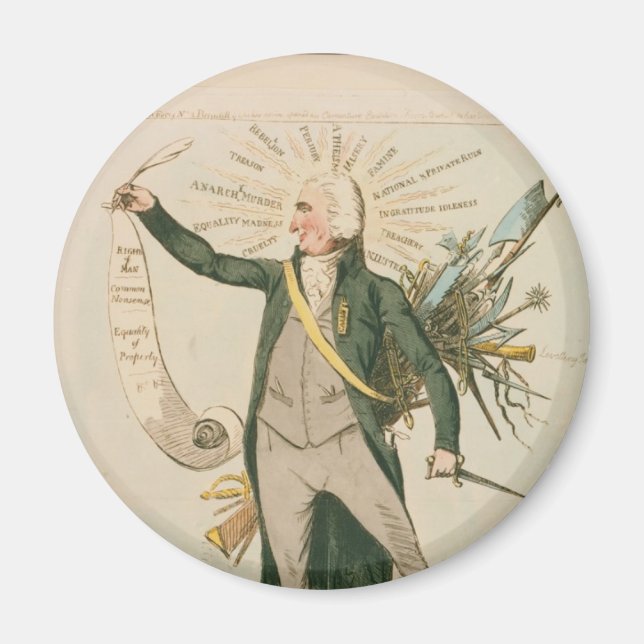 Thomas Paine Political Cartoon Magnet (Front)