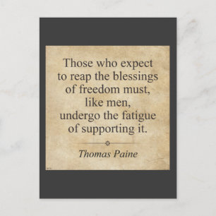 Thomas Paine Postcard