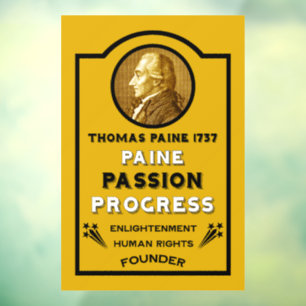 Thomas Paine Window Cling