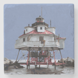 THOMAS POINT LIGHT STONE COASTER