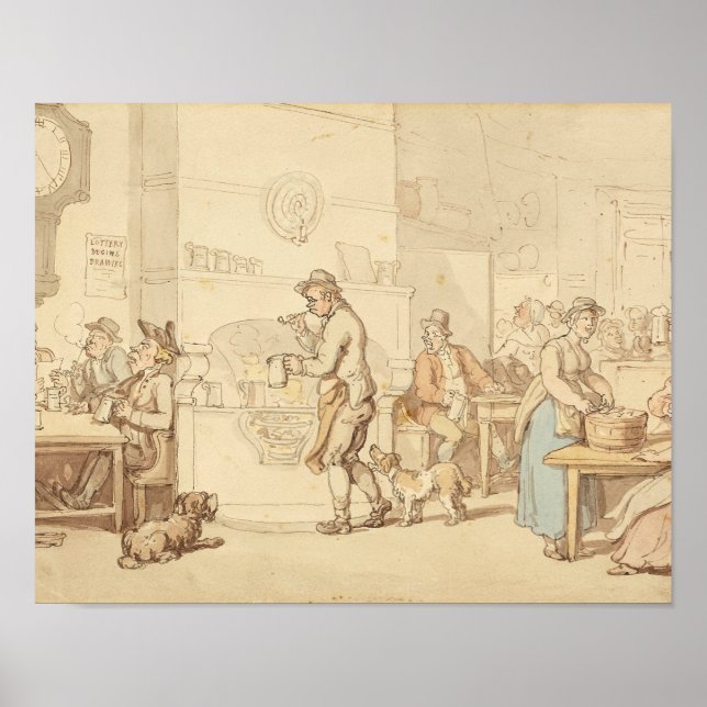 Thomas Rowlandson - Interior of an Inn Poster (Front)